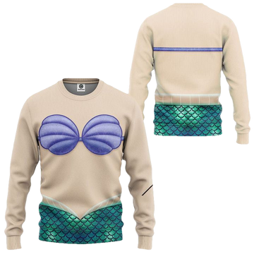 Ariel The Little Mermaid Costume Disney Ugly Christmas Sweater ? Usalast
