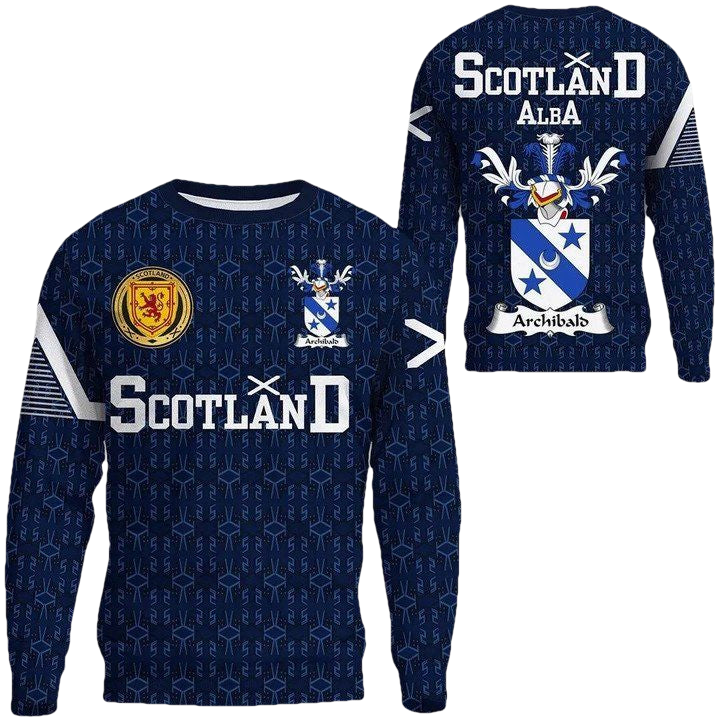 Archibald Family Crest Sweater Scottish Home ? 1991 Style A7 ? Usalast