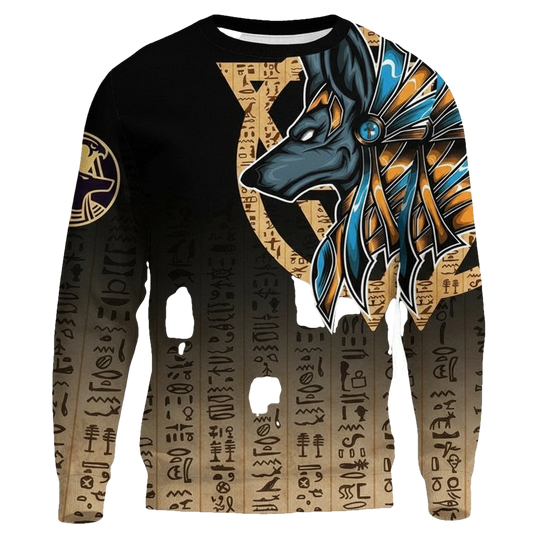 Anubis Symbol On His Shoulder Sweater A27 ? Usalast