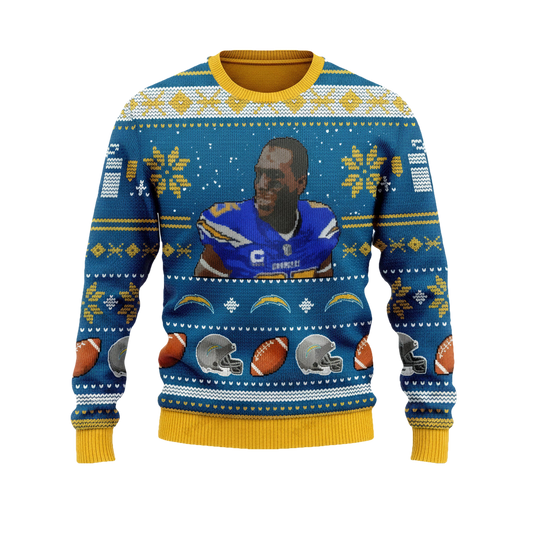 Antonio Gates 85 Los Angeles Chargers Nfl Christmas Sweater ? Usalast