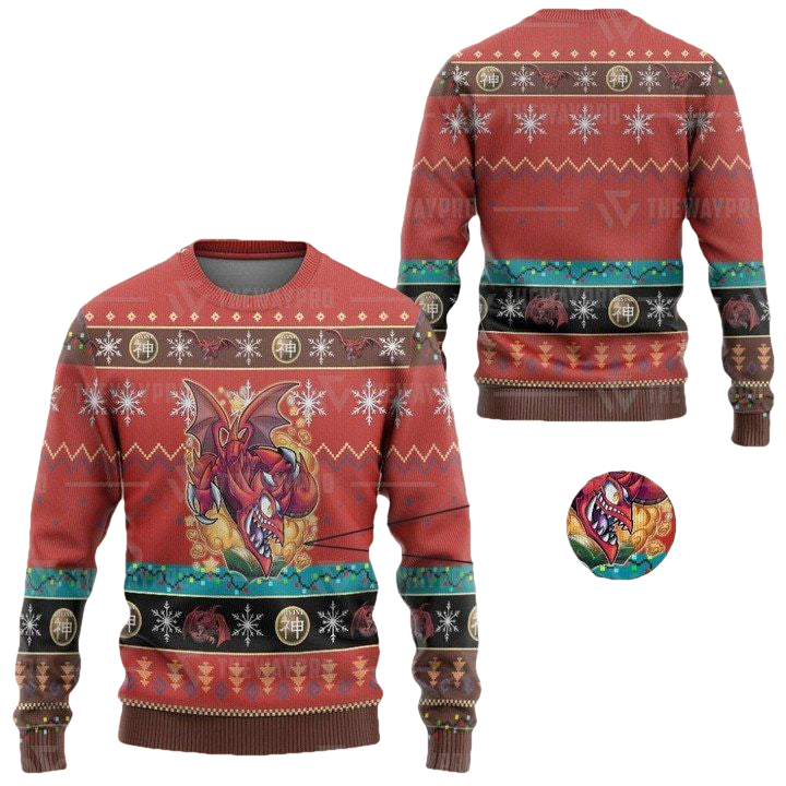 Anime Yu Gi Oh Slifer The Toon Dragon By Kraus Christmas Sweater ? Usalast
