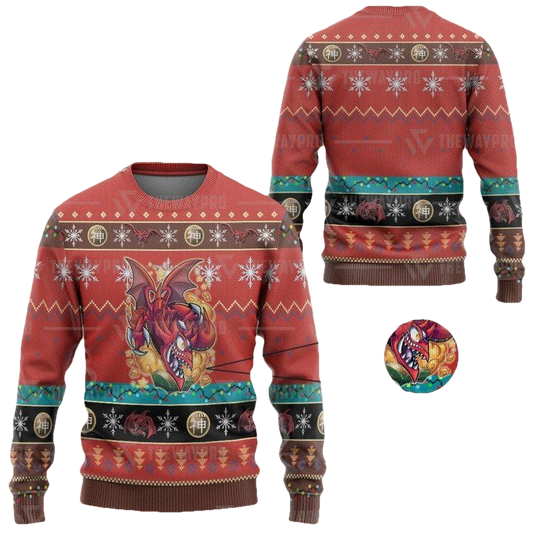 Anime Yu Gi Oh Slifer The Toon Dragon By Kraus Christmas Sweater ? Usalast