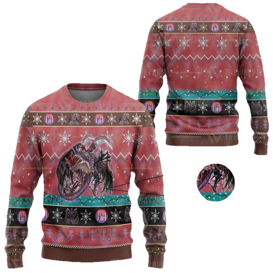 Anime Yu Gi Oh Destiny Hero Plasma Christmas Sweater ? Usalast