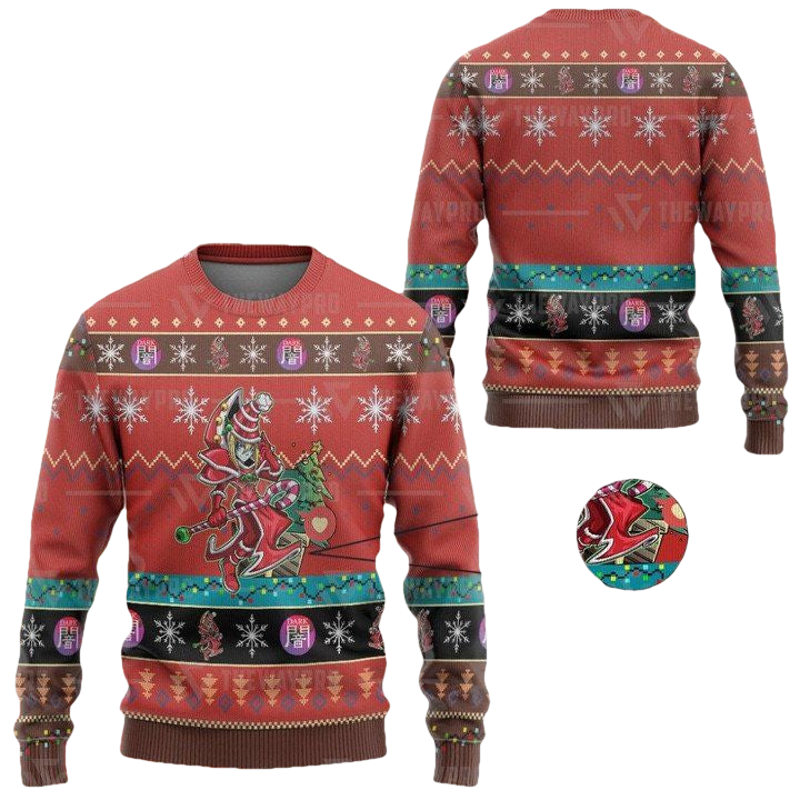 Anime Yu Gi Oh Dark Magician 2 Christmas Sweater ? Usalast