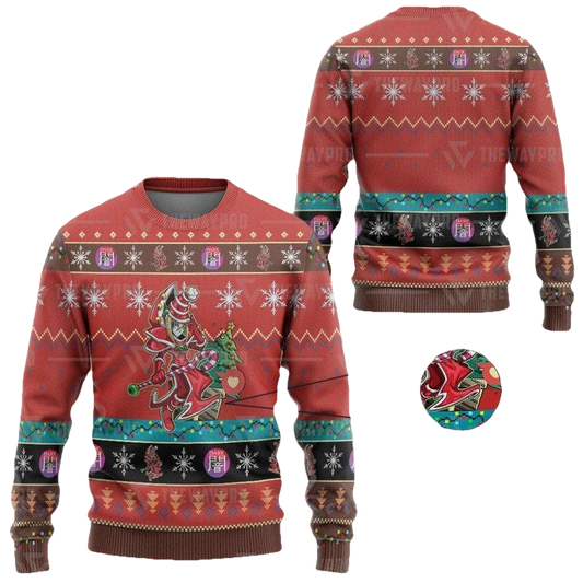 Anime Yu Gi Oh Dark Magician 2 Christmas Sweater ? Usalast