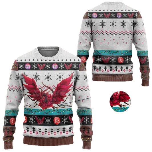 Anime Yu Gi Oh Black Rose Dragon Christmas Sweater ? Usalast