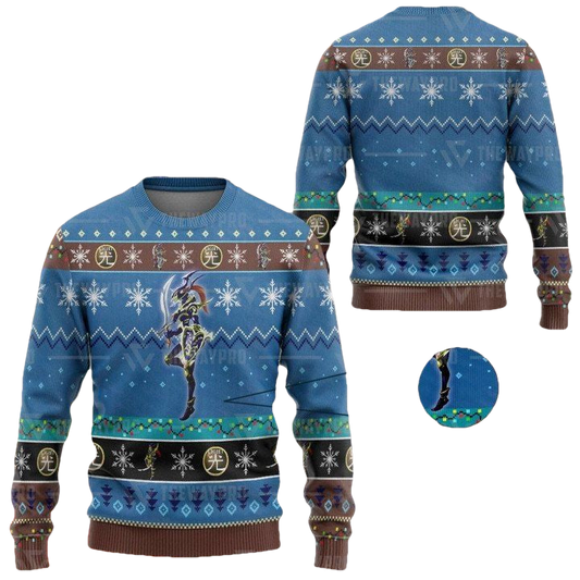 Anime Yu Gi Oh Black Luster Soldier Christmas Sweater ? Usalast