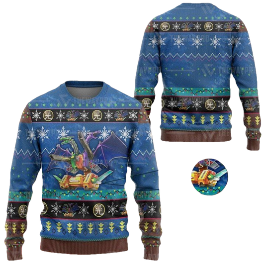 Anime Yu Gi Oh Abc Dragon Buster Christmas Sweater ? Usalast