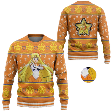 Anime Sailor Moon Venus Christmas Sweater ? Usalast