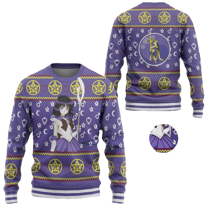 Anime Sailor Moon Saturn Christmas Sweater ? Usalast