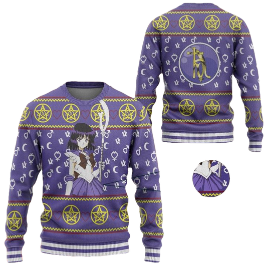 Anime Sailor Moon Saturn Christmas Sweater ? Usalast