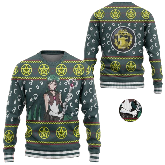 Anime Sailor Moon Pluto Christmas Sweater ? Usalast