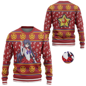 Anime Sailor Moon Mars Christmas Sweater ? Usalast