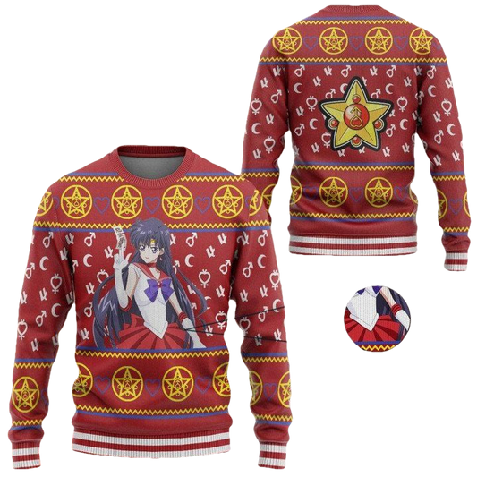 Anime Sailor Moon Mars Christmas Sweater ? Usalast