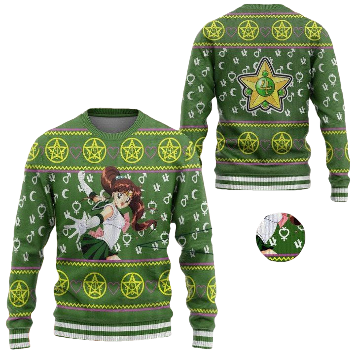 Anime Sailor Moon Jupiter Christmas Sweater ? Usalast