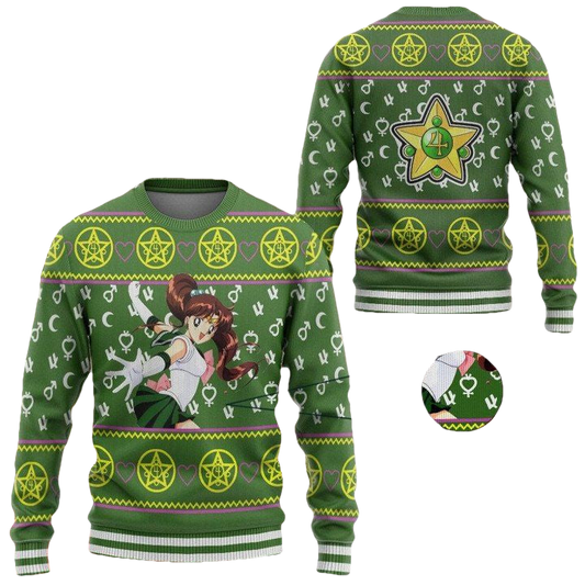 Anime Sailor Moon Jupiter Christmas Sweater ? Usalast