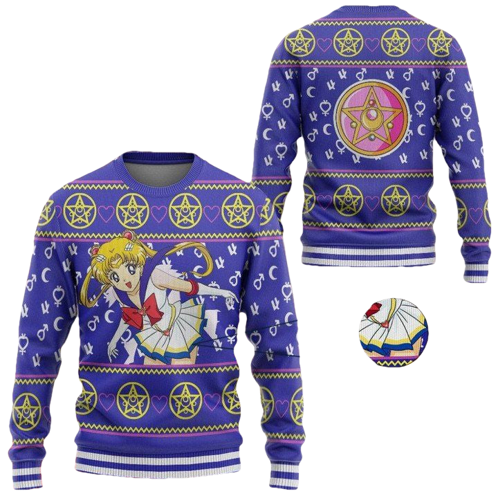 Anime Sailor Moon Christmas Sweater ? Usalast