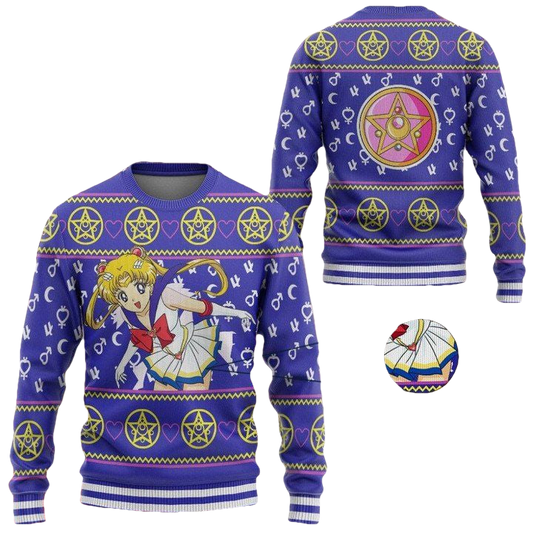 Anime Sailor Moon Christmas Sweater ? Usalast