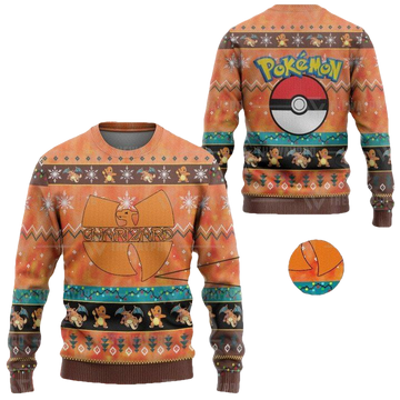Anime Pokemon Wutang Charizard Christmas Sweater ? Usalast