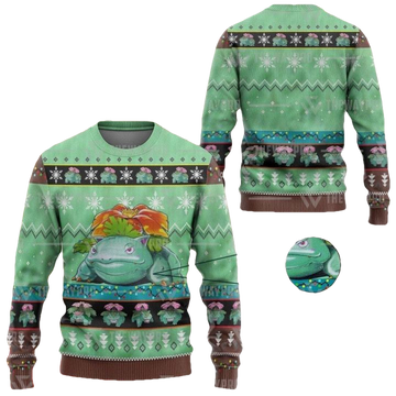 Anime Pokemon Venusaur Christmas Sweater ? Usalast