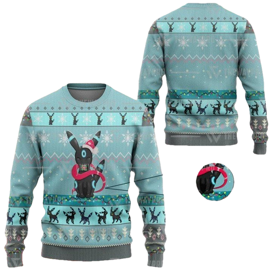 Anime Pokemon Umbreon Christmas Sweater ? Usalast