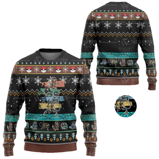 Anime Pokemon Teenage Mutant Ninja Turtles Christmas Sweater ? Usalast