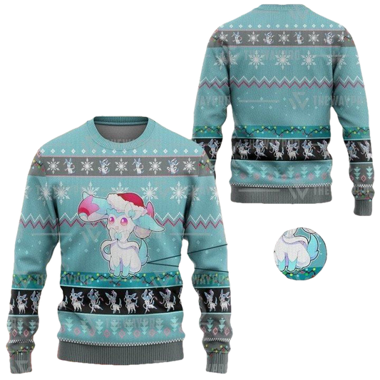 Anime Pokemon Sylveon Christmas Sweater ? Usalast