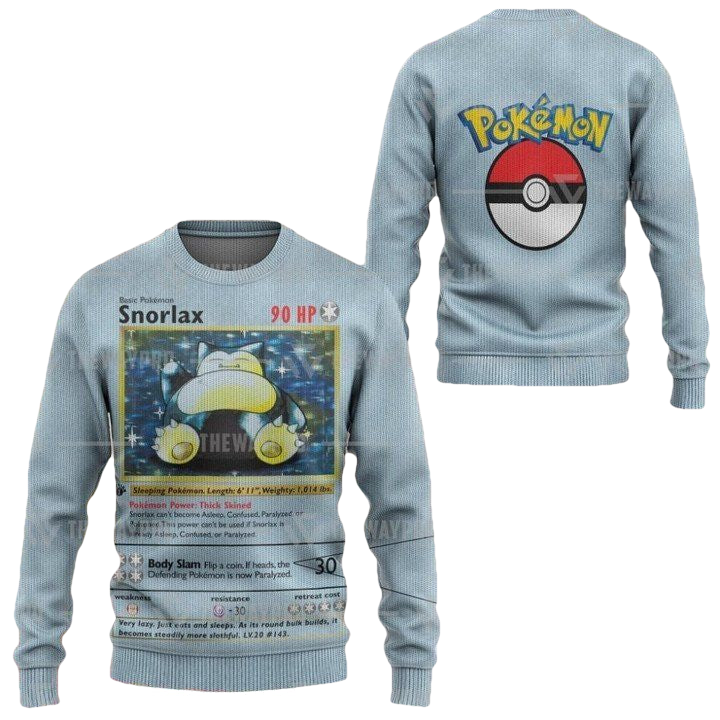 Anime Pokemon Snorlax Imitation Knitted Sweater ? Usalast