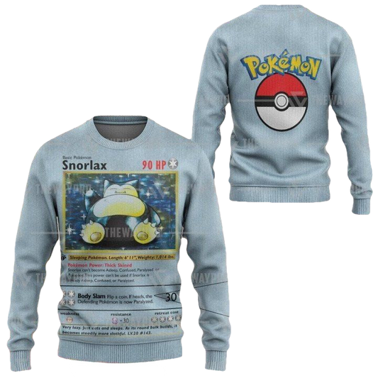 Anime Pokemon Snorlax Imitation Knitted Sweater ? Usalast