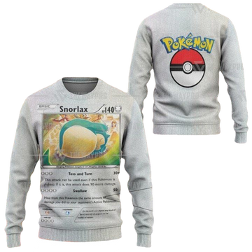 Anime Pokemon Snorlax Christmas Sweater ? Usalast