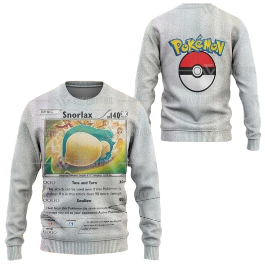 Anime Pokemon Snorlax Christmas Sweater ? Usalast