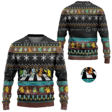 Anime Pokemon Road Crossing Christmas Sweater ? Usalast