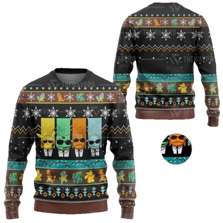 Anime Pokemon Reservoir Mons Christmas Sweater ? Usalast