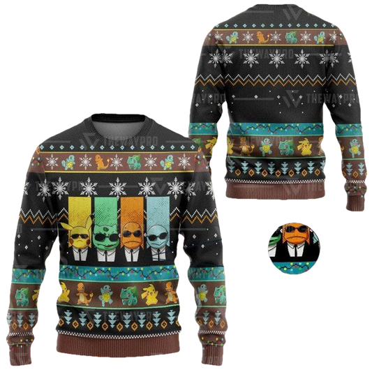 Anime Pokemon Reservoir Mons Christmas Sweater ? Usalast
