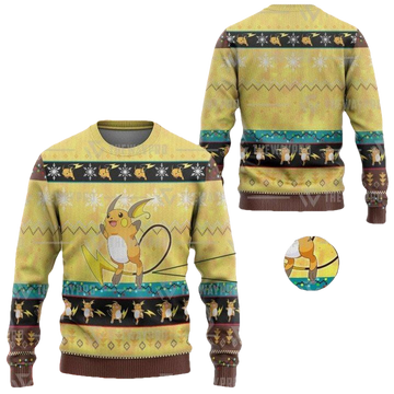 Anime Pokemon Raichu Christmas Sweater ? Usalast