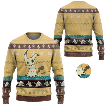Anime Pokemon Mimikyu Christmas Sweater ? Usalast