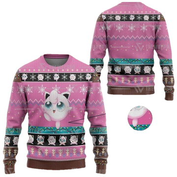 Anime Pokemon Jigglypuff Christmas Sweater ? Usalast