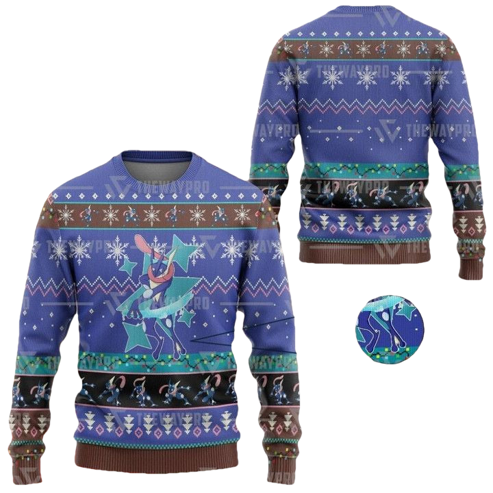 Anime Pokemon Greninja Christmas Sweater ? Usalast