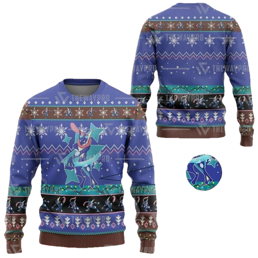 Anime Pokemon Greninja Christmas Sweater ? Usalast