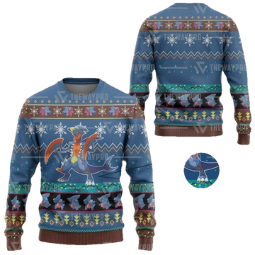 Anime Pokemon Garchomp Christmas Sweater ? Usalast