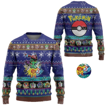 Anime Pokemon Eevengers Christmas Sweater ? Usalast