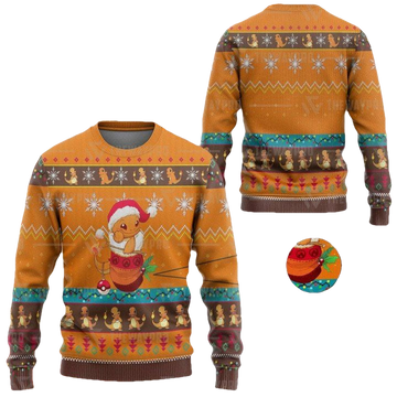 Anime Pokemon Charmander Sweater Ugly Sweater ? Usalast