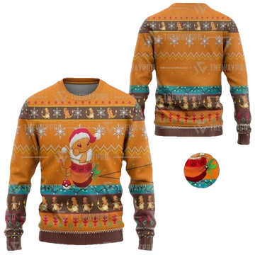Anime Pokemon Charmander Christmas Sweater ? Usalast