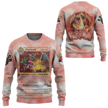 Anime Pokemon Charizard Christmas Sweater ? Usalast