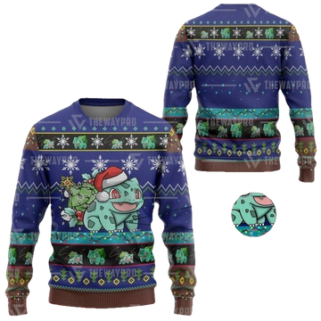Anime Pokemon Bulbasaur Christmas Sweater ? Usalast