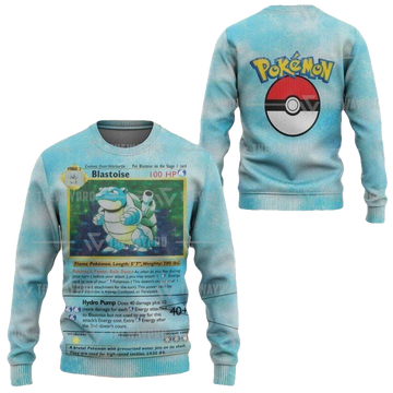 Anime Pokemon Blastoise Imitation Knitted Sweater ? Usalast