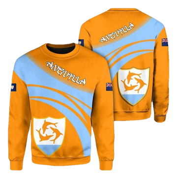 Anguilla Coat Of Arms Sweater Cricket Style J5W ? Usalast