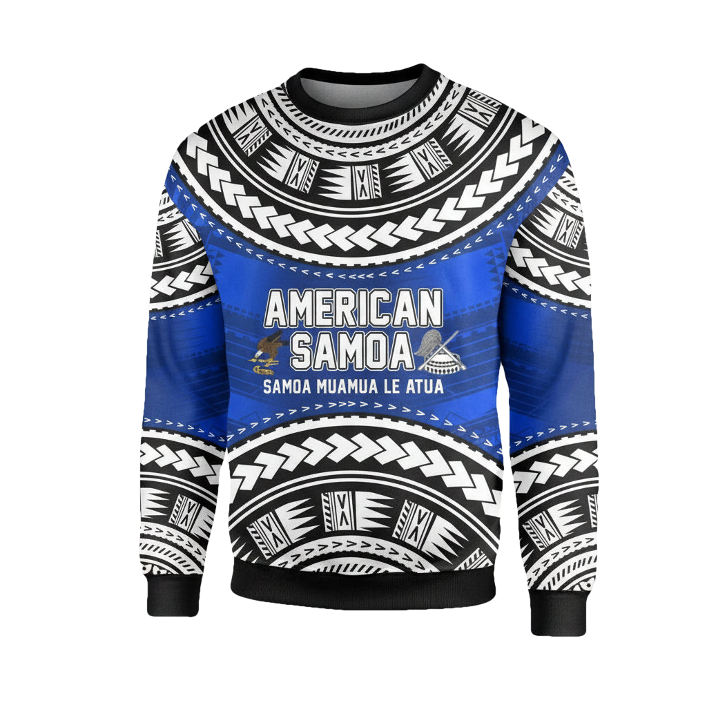 American Samoa Sweater ? Samoa Muamua Le Atua Knitted Long-Sleeved Sweater A7 ? Usalast