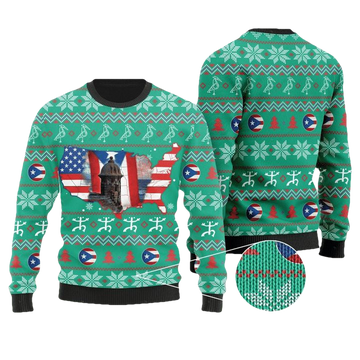 American Puerto Rico Ugly Christmas Sweater 2022 ? Usalast