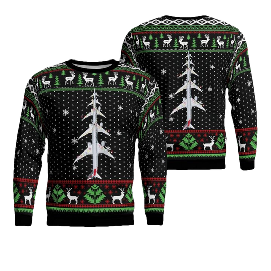 American Airlines Boeing 787-9 Dreamliner Christmas Sweater 3D ? Usalast